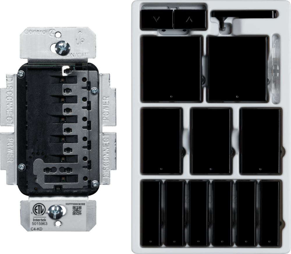 Control4® Keypad Dimmer, Contemporary, 120V (Black)