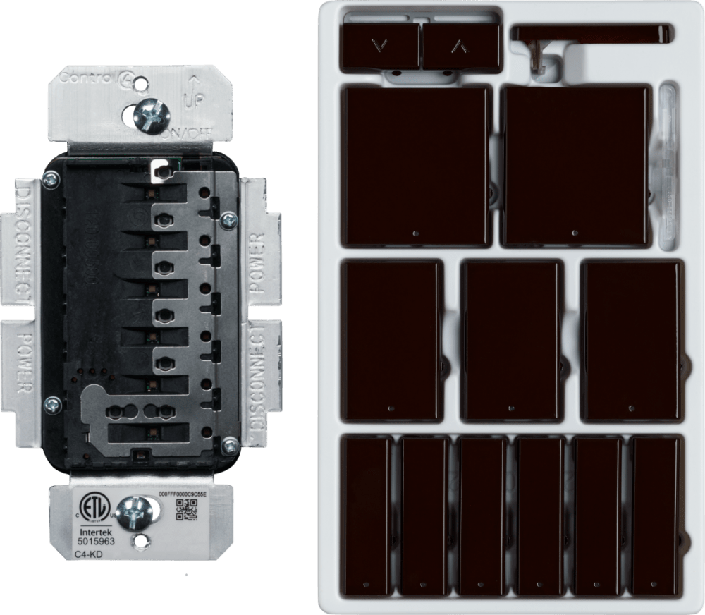 Control4® Keypad Dimmer, Contemporary, 277V (Brown)
