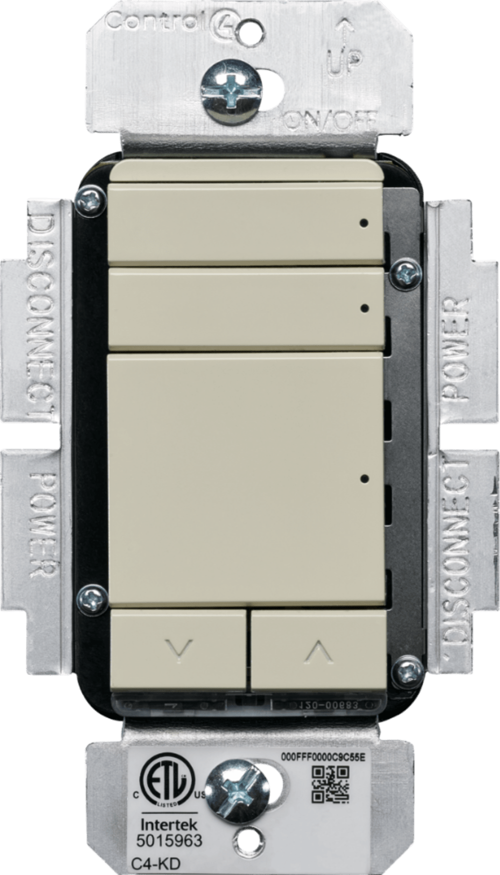 Control4® Keypad Dimmer, Contemporary, 120V (Light Almond)
