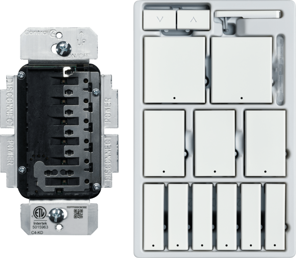 Control4® Keypad Dimmer, Contemporary, 277V (White)