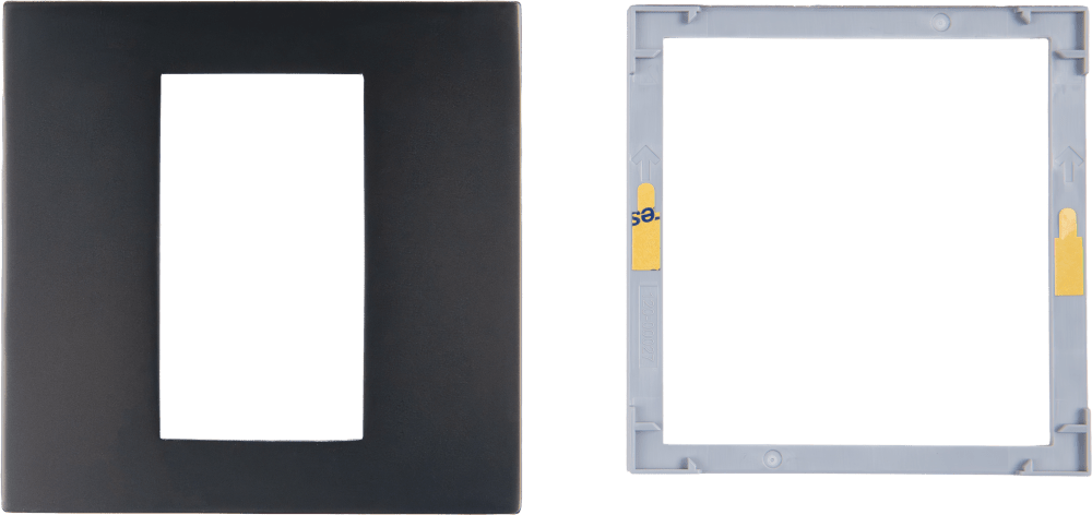 Control4® Square Single Faceplate, Contemporary (Ash Gray)