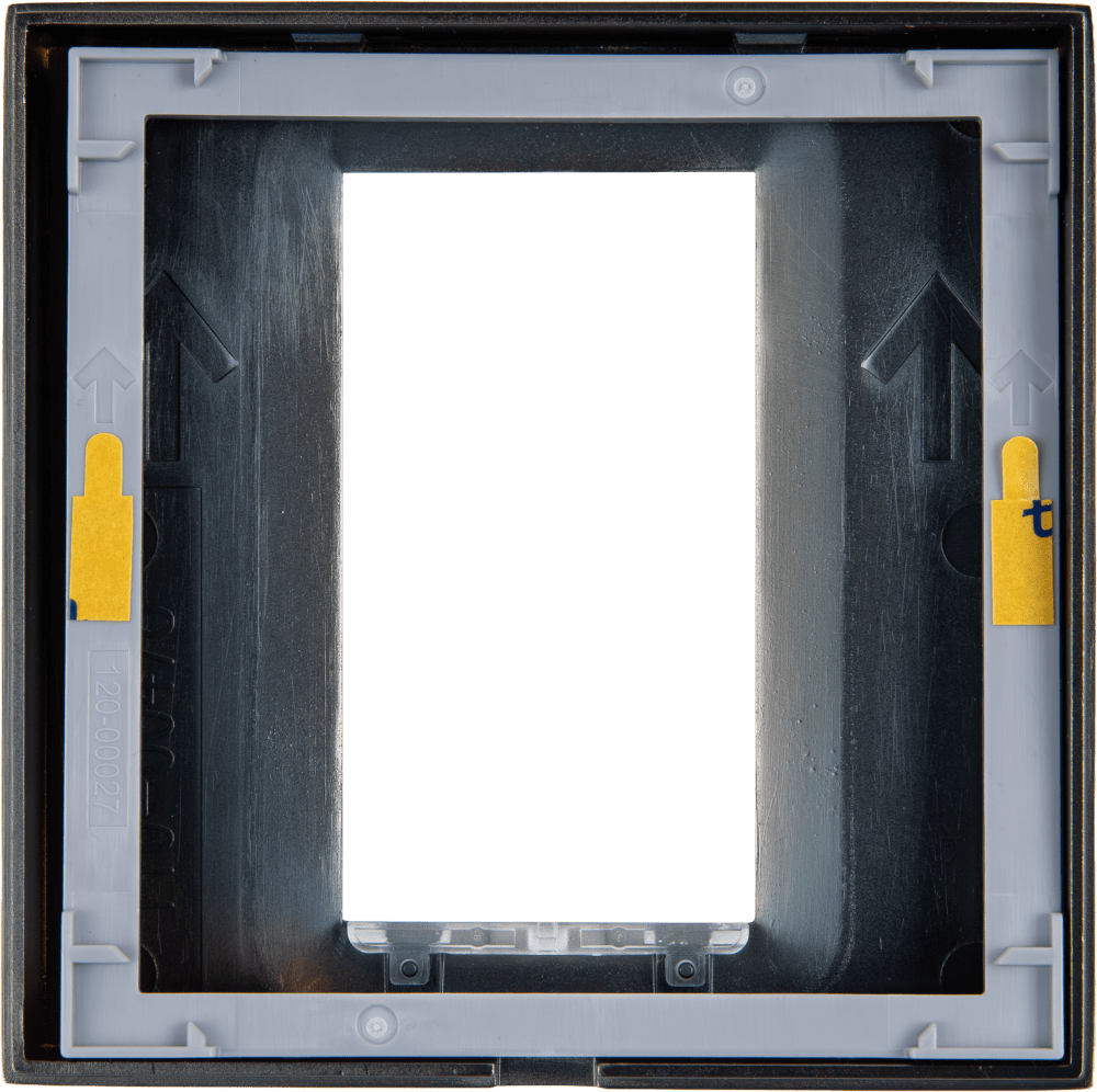 Control4® Square Single Faceplate, Contemporary (Antique Brass)