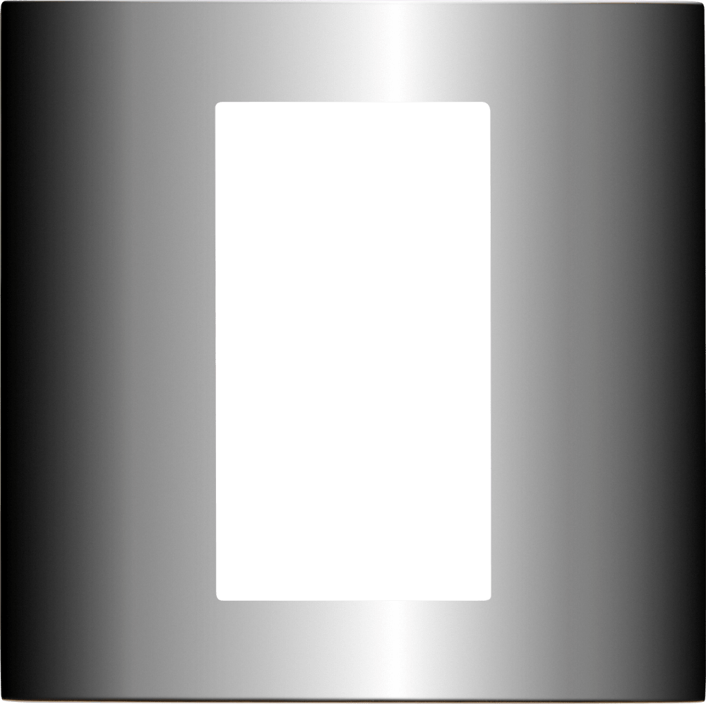 Control4® Square Single Faceplate, Contemporary (Chrome)