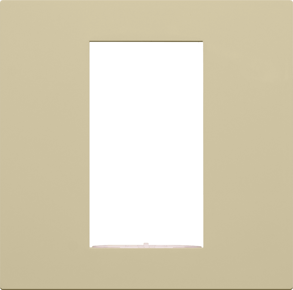 Control4® Square Single Faceplate, Contemporary (Ivory)