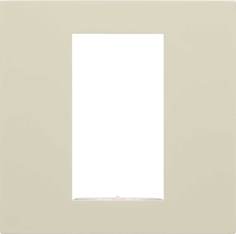 Control4® Square Single Faceplate, Contemporary (Light Almond)
