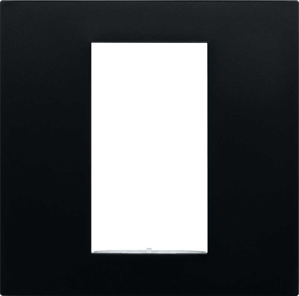 Control4® Square Single Faceplate, Contemporary (Midnight Black)