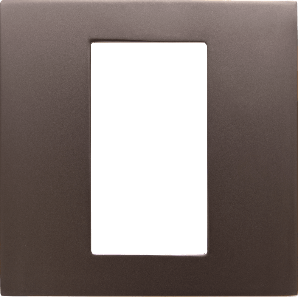 Control4® Square Single Faceplate, Contemporary (Satin Nickel)