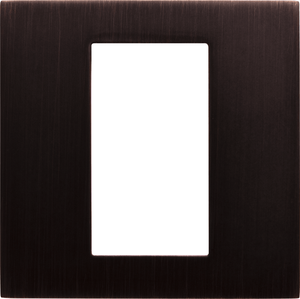 Control4® Square Single Faceplate, Contemporary (Venetian Bronze)