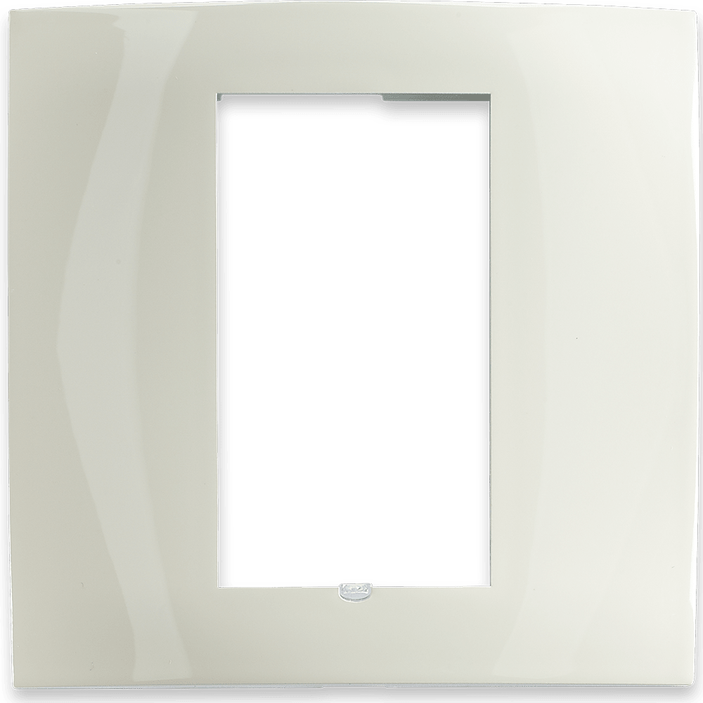 Control4® Square Single Faceplate (Light Almond)