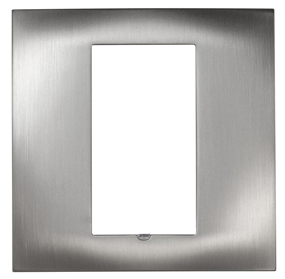Control4® Square Single Faceplate (Matte Stainless)