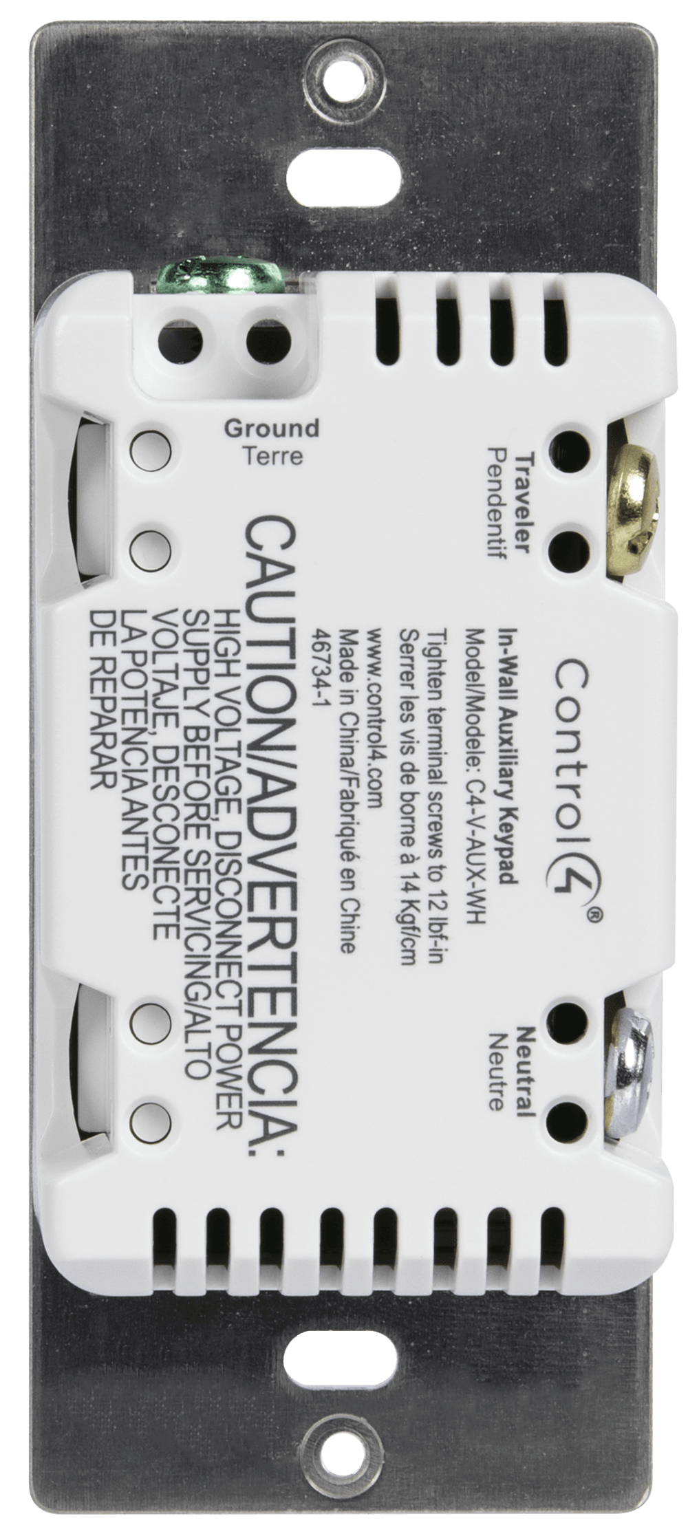Control4® Essential Auxiliary Keypad (White)