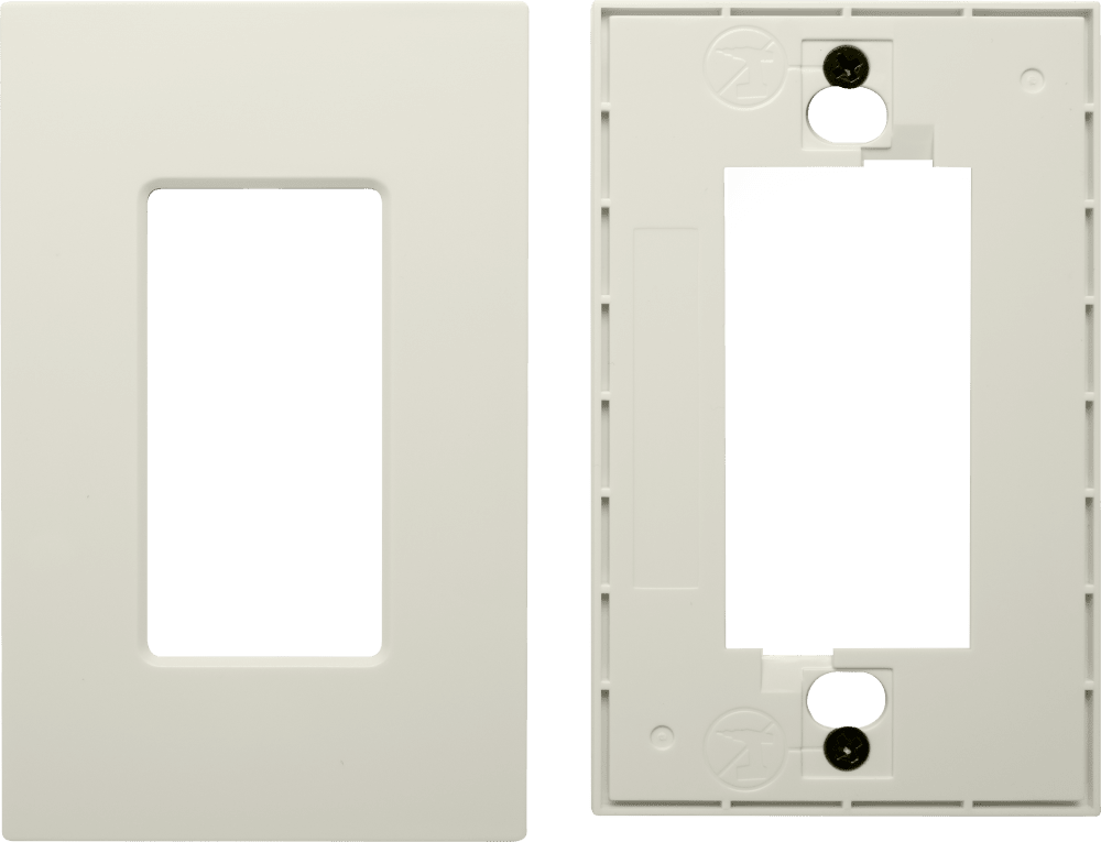 Control4® Faceplate, Essential, Contemporary, 1 Gang (Biscuit)