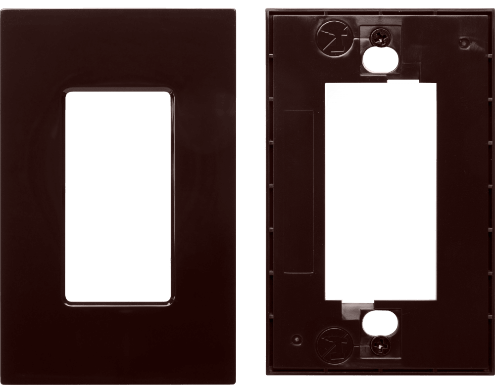Control4® Faceplate, Essential, Contemporary, 1 Gang (Brown)
