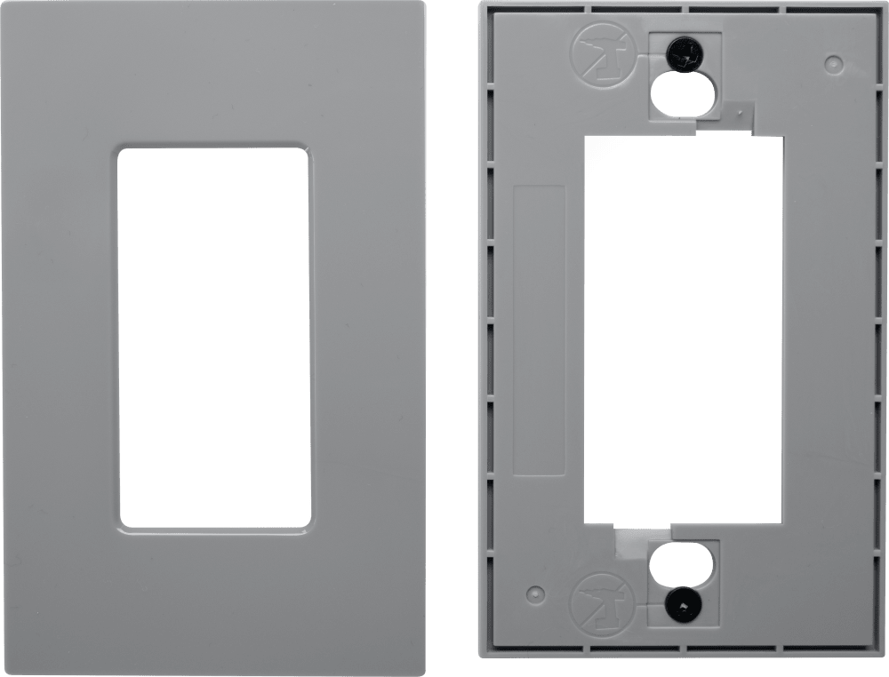 Control4® Faceplate, Essential, Contemporary, 1 Gang (Gray)