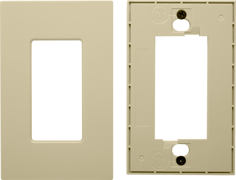 Control4® Faceplate, Essential, Contemporary, 1 Gang (Ivory)