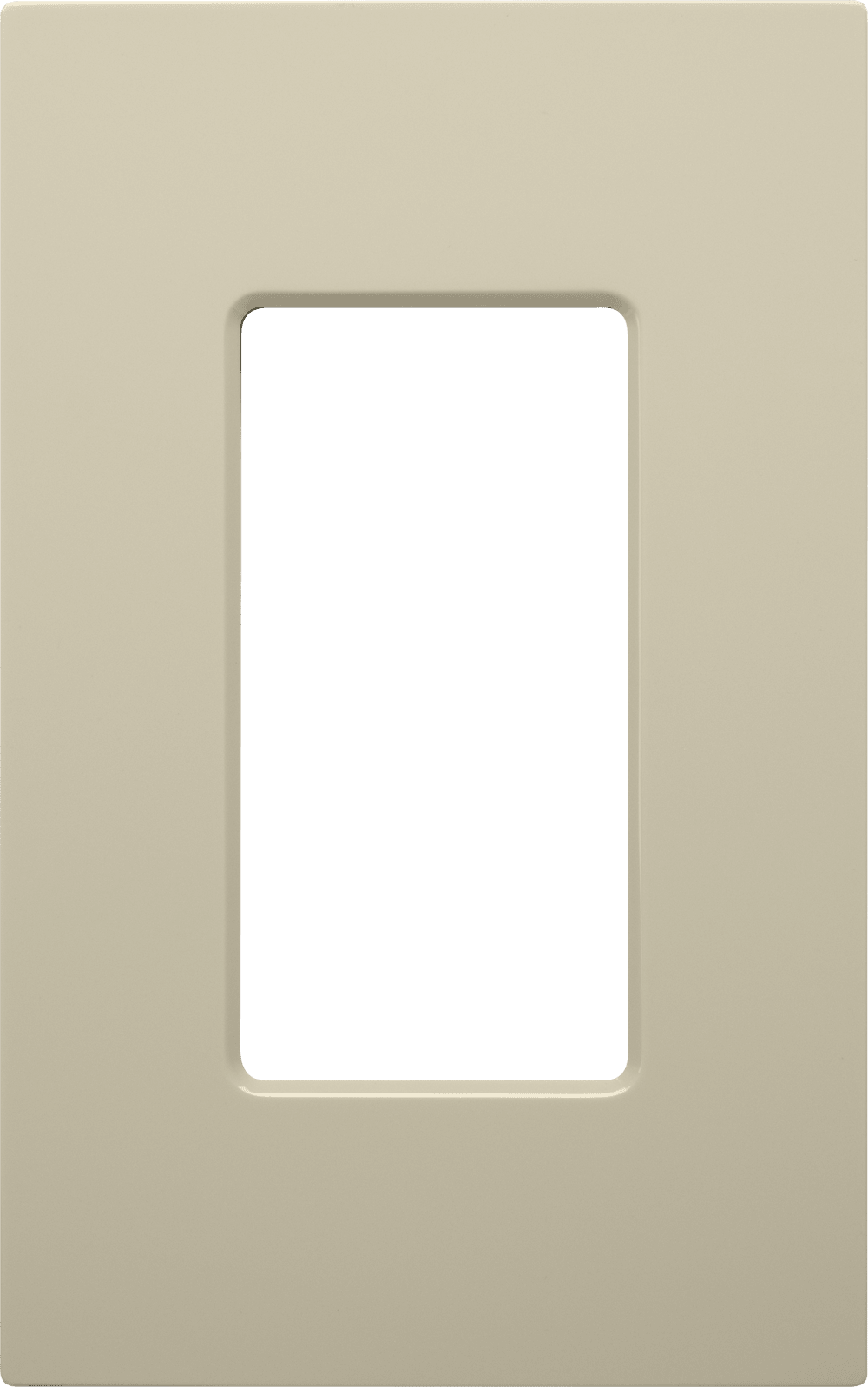 Control4® Faceplate, Essential, Contemporary, 1 Gang (Light Almond)