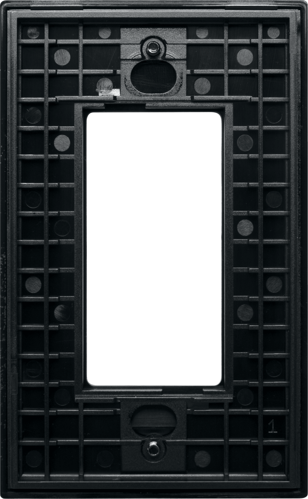 Control4® Faceplate, Essential, Contemporary, 1 Gang (Midnight Black)