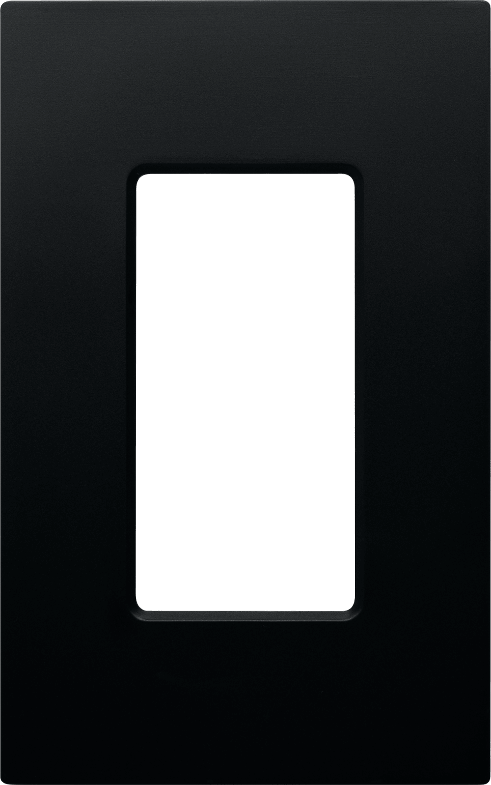 Control4® Faceplate, Essential, Contemporary, 1 Gang (Midnight Black)