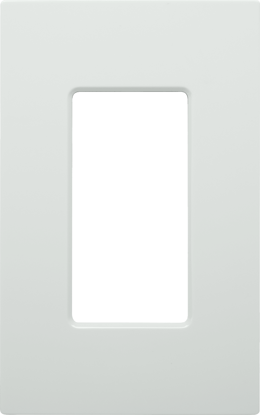 Control4® Faceplate, Essential, Contemporary, 1 Gang (White)