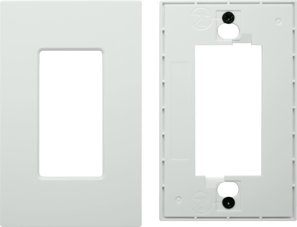 Control4® Faceplate, Essential, Contemporary, 1 Gang (White)