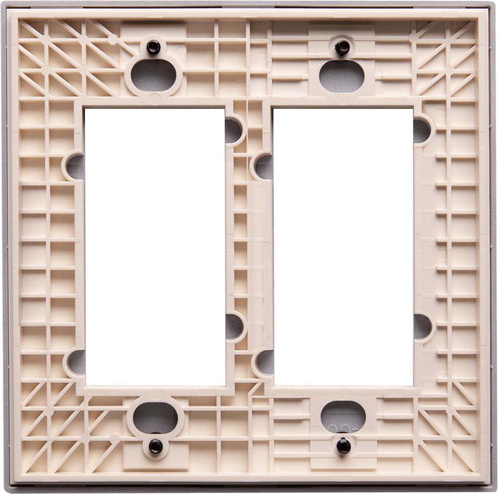 Control4® Faceplate, Essential, Contemporary, 2 Gang (Biscuit)