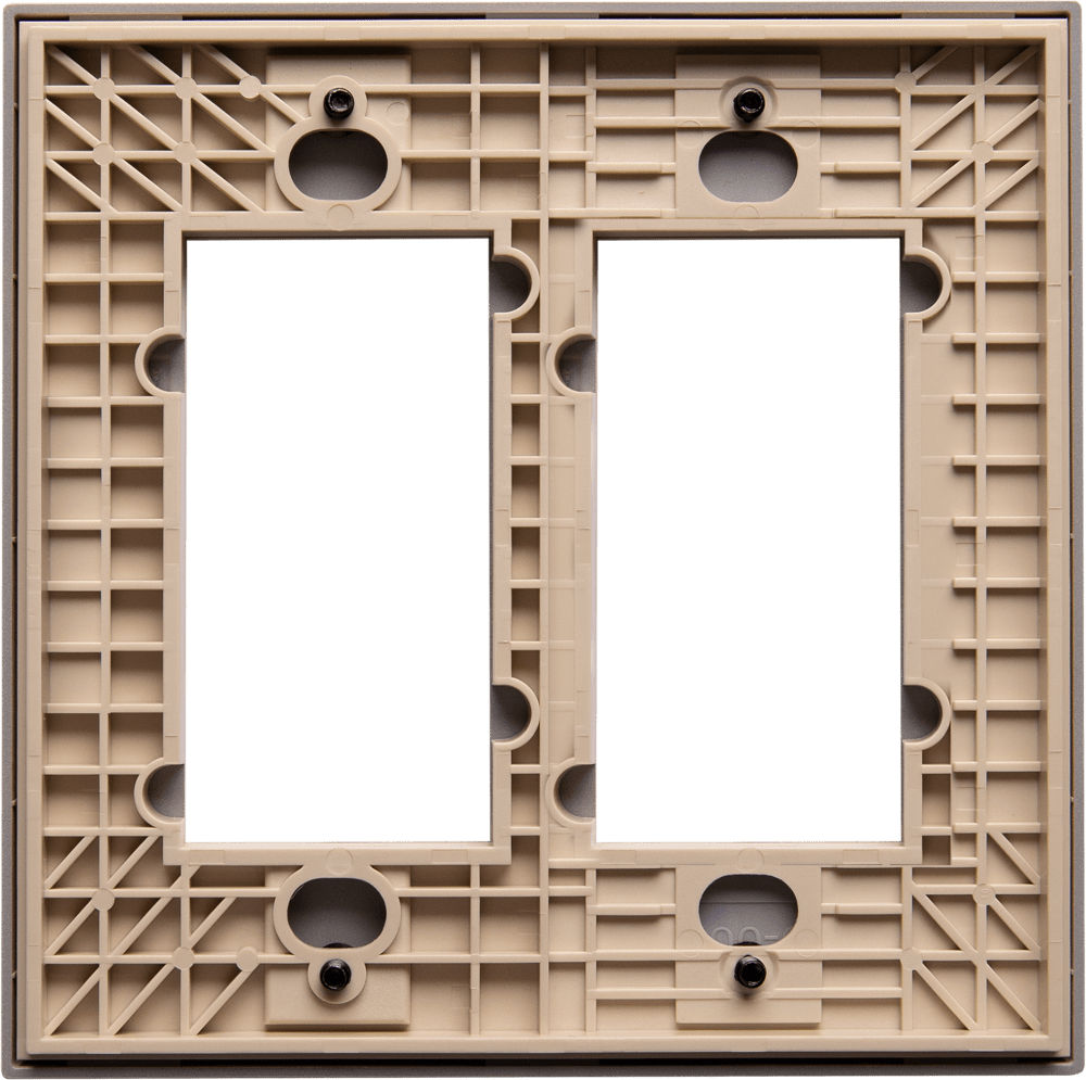 Control4® Faceplate, Essential, Contemporary, 2 Gang (Ivory)