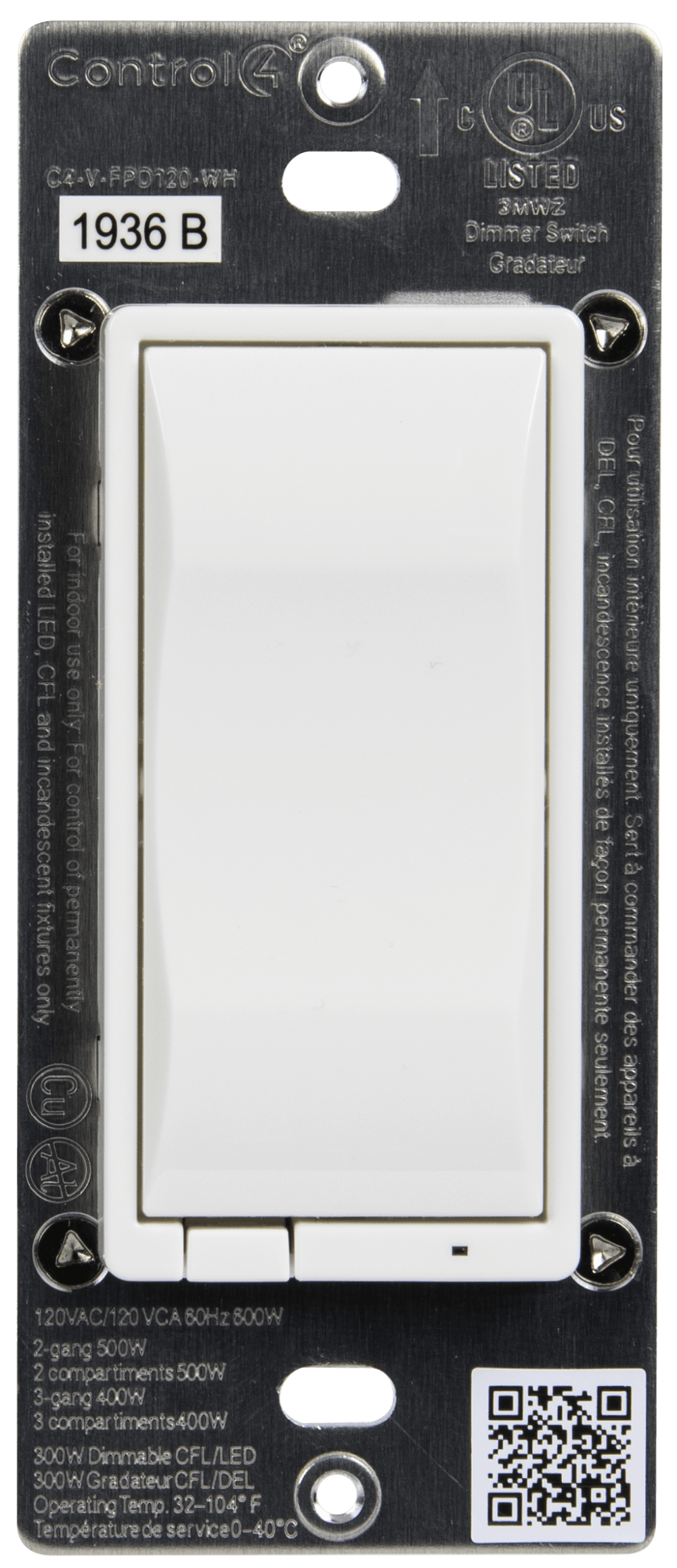 Control4® Essential Forward Phase Dimmer, 120V (White)