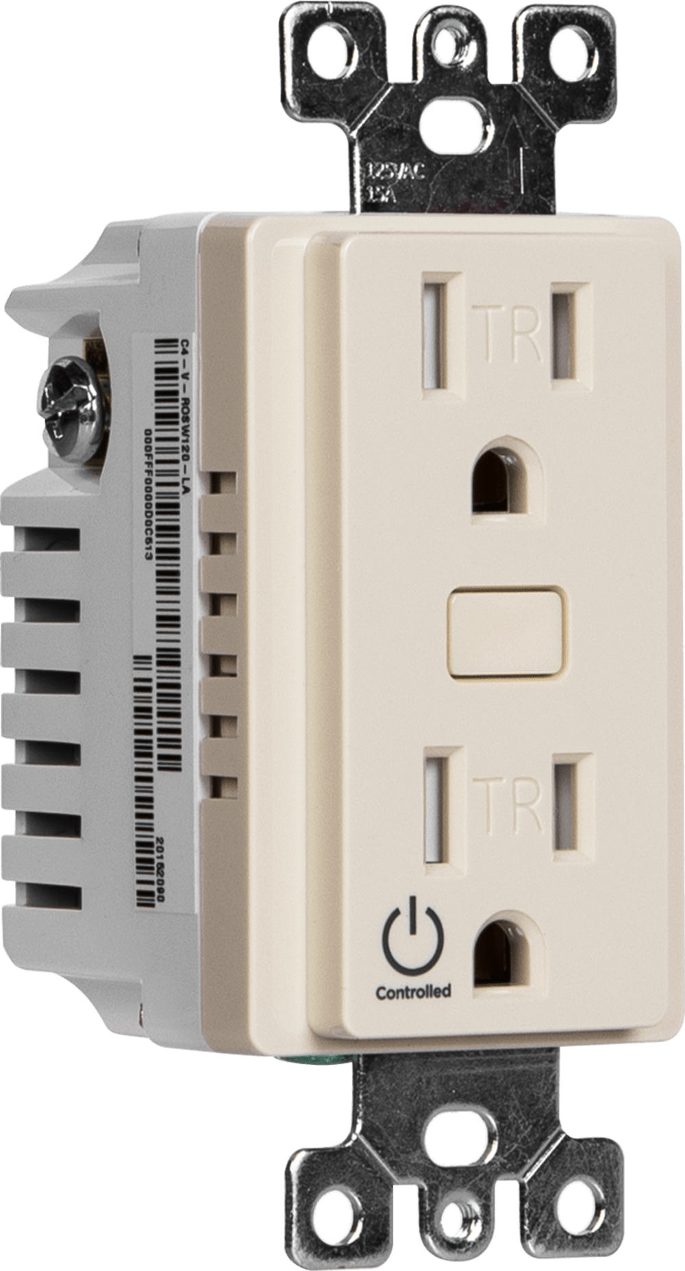 Control4® Receptacle Outlet Switch, 120V (Light Almond)
