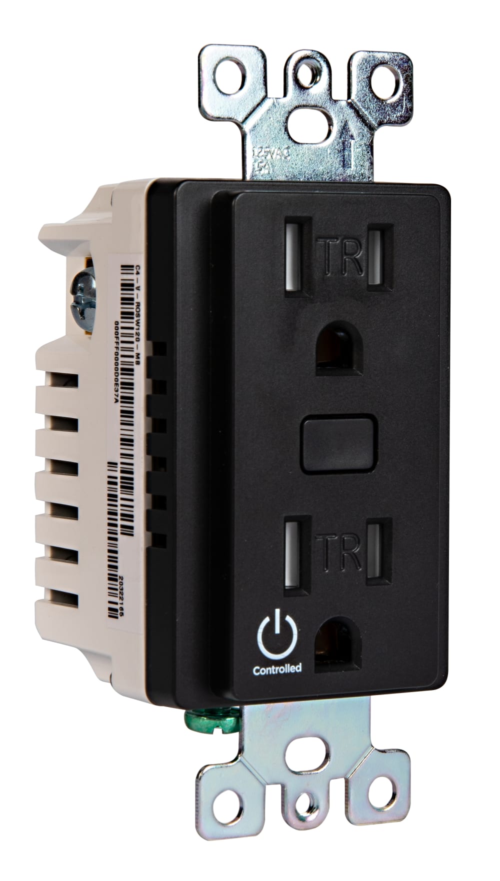 Control4® Receptacle Outlet Switch, 120V (Midnight Black)