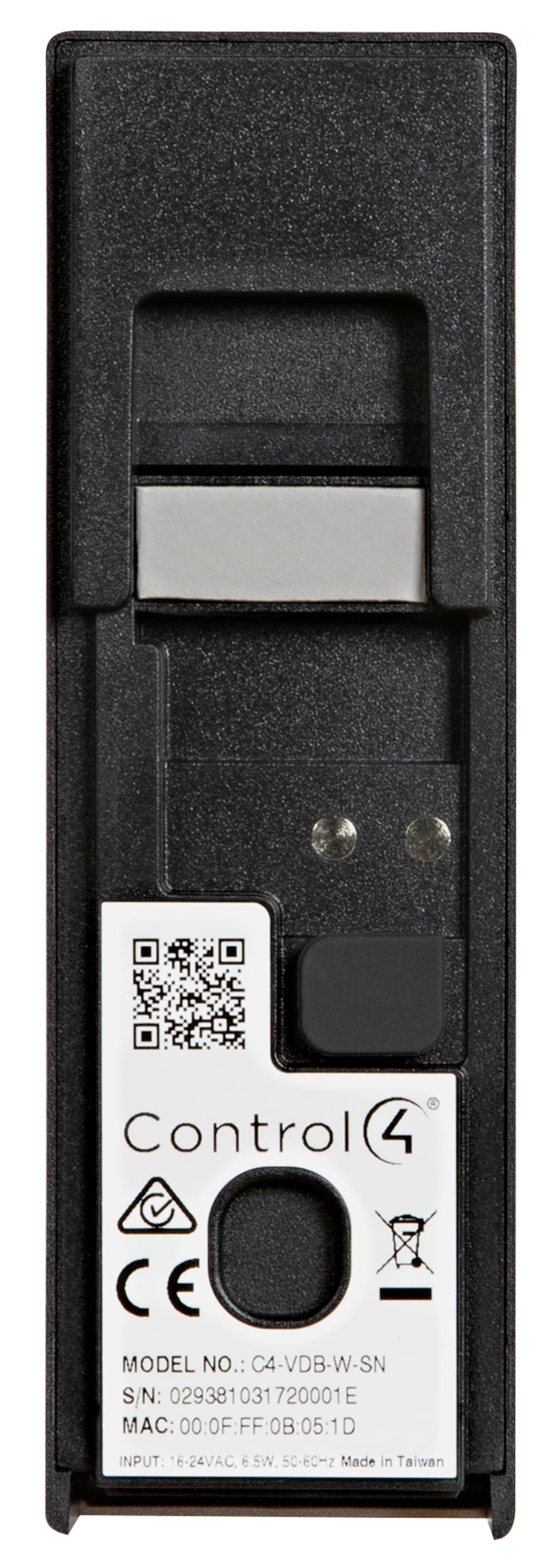 Control4® Chime Video Doorbell, Wi-Fi (Satin Nickel)