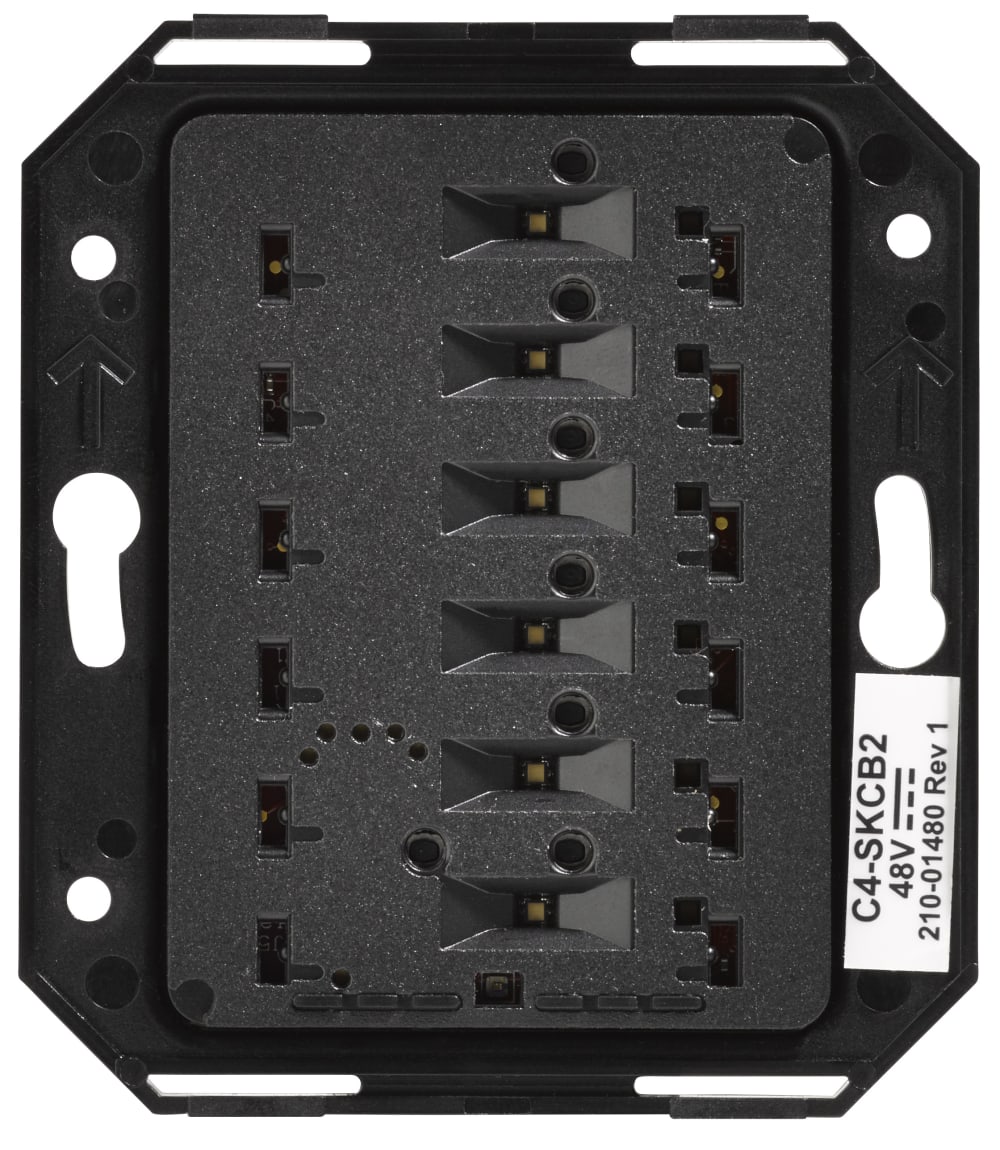 Control4® Square Wired Configurable Keypad V2 (Neutral)