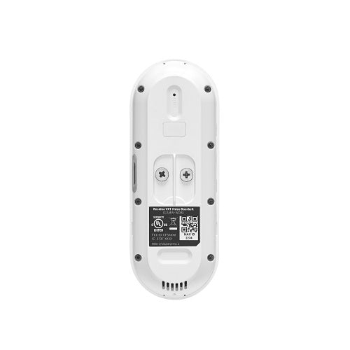 First Alert CAMW-WDB VX1 HD Video Doorbell, White/Gray Trim