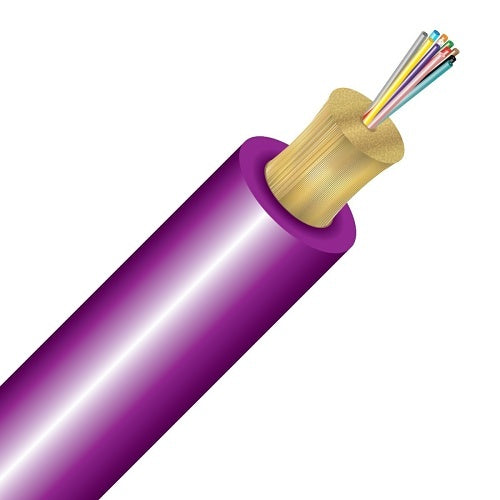 Cleerline 12D50125MOM4P SSF Micro-Distribution Cable LT, 12 Strand, Plenum I/O, 50/125, OM4, Magenta, Spool, 1000'