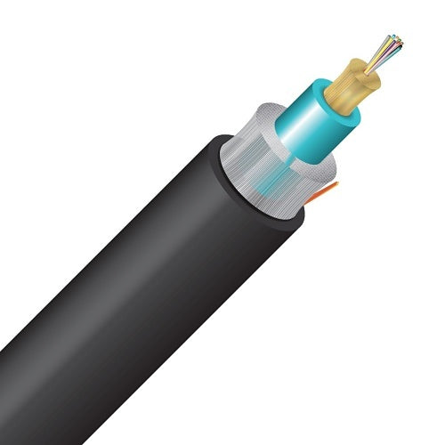 Cleerline 12RMD50125OM3R-B SFF Rugged Micro-Distribution Cable LT, 12 Strand, Riser I/O, 50/125, OM3, Black, Cut to Order