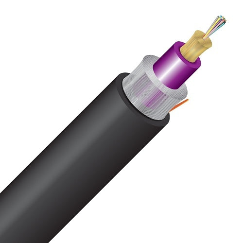 Cleerline 12RMD50125OM4R-B SFF Rugged Micro-Distribution Cable LT, 12 Strand, Riser I/O, 50/125, OM4, Black, Cut to Order