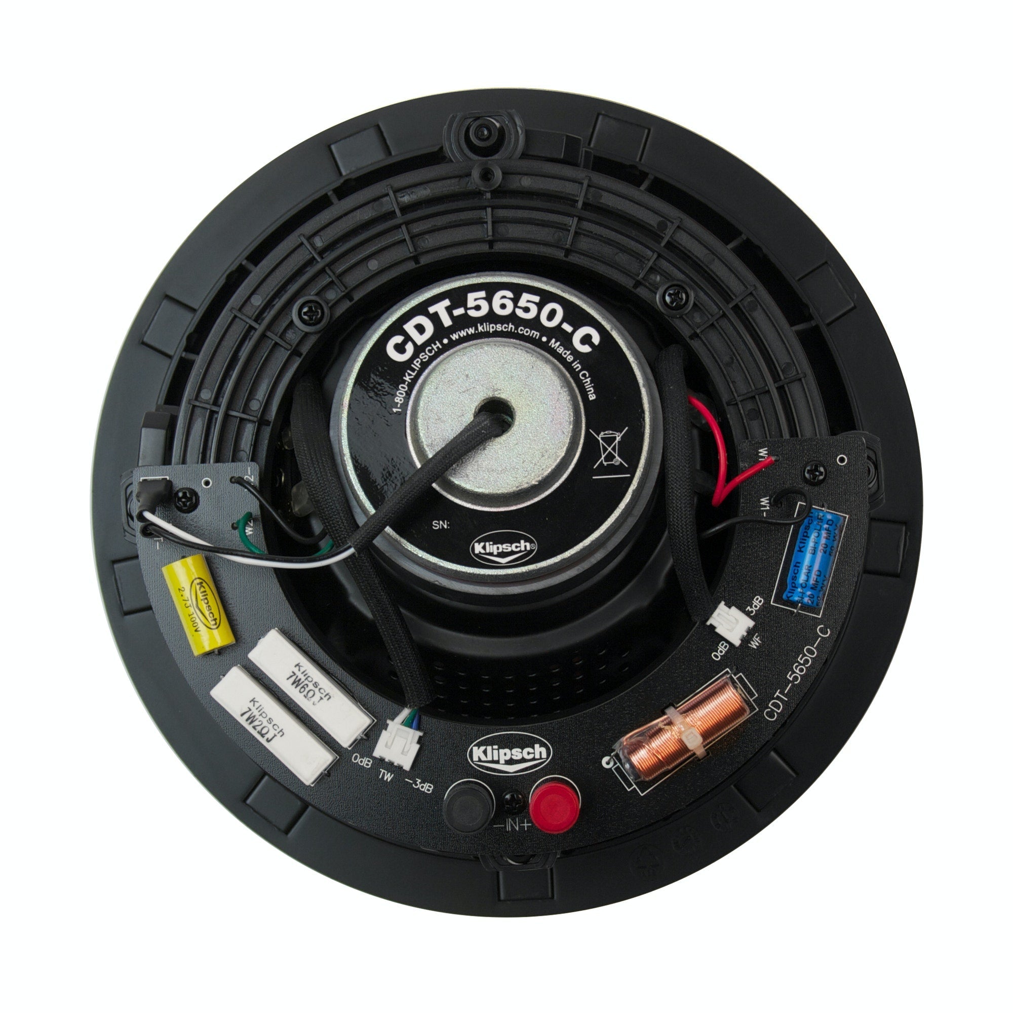 Klipsch CDT-5650-CII Pivoting 6.5\\" 2-Way In-Ceiling Speaker with Titanium Tweeter (Single)
