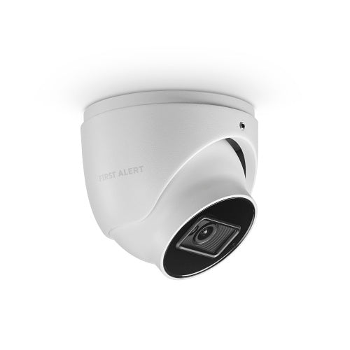 First Alert CX4TE08F28PW 8MP AI Cloud Turret Camera, 2.8mm Fixed Lens
