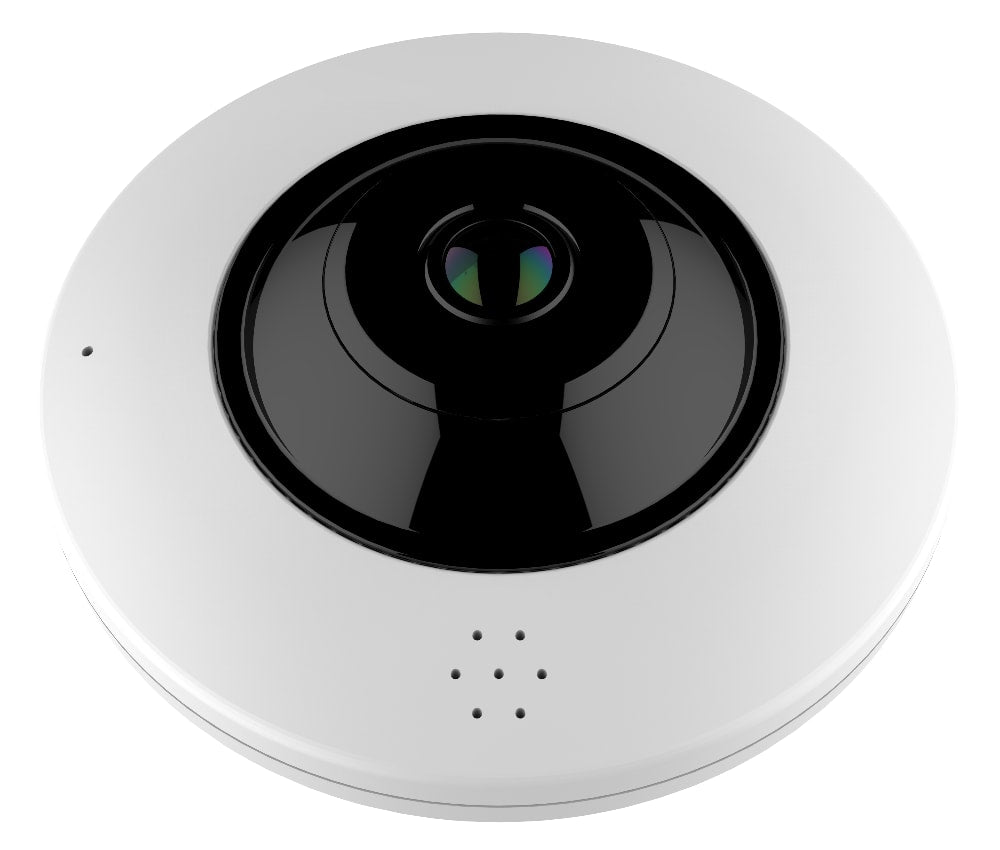 ClareVision 4MP IP Indoor Fisheye Wi-Fi Camera (White)