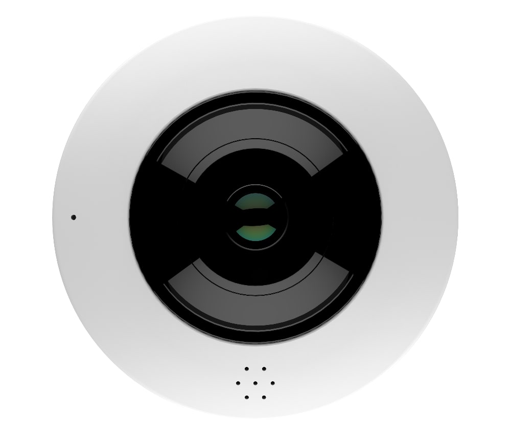 ClareVision 4MP IP Indoor Fisheye Wi-Fi Camera (White)