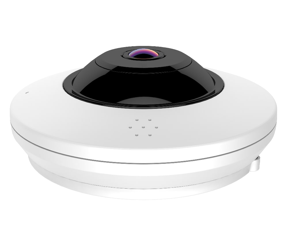 ClareVision 4MP IP Indoor Fisheye Wi-Fi Camera (White)