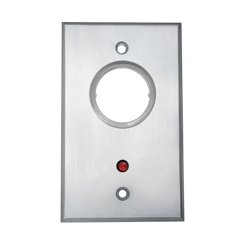 Camden CM-1100-7024 Key Switch, SPST Momentary N/O, Red 24V LED Mounted on Faceplate