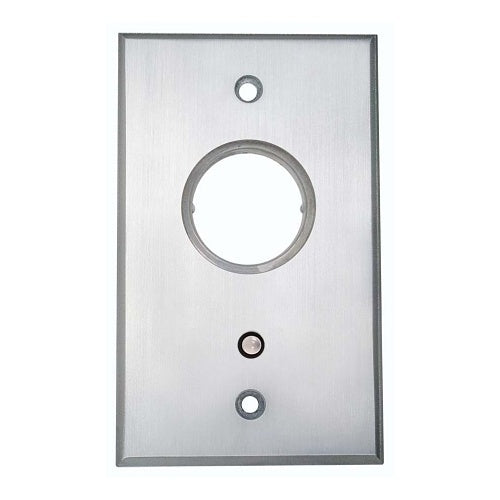 Camden CM-1110-7612 CM-1100 Series 3-Wire Key Switch, SPST Maintained, Red / Green 12V LED Mounted on Faceplate