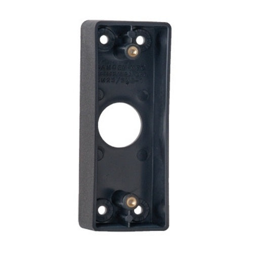 Camden CM-23 Surface Box, Standard Depth, Flame and Impact Resistant Black Polymer (ABS)