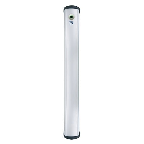 Camden CM-8436VR/2 CM-84 Series Column Side Load Push Plate Switch with Hands-Free Sensor, WHEELCHAIR Symbol, 36" x 6", Anodized Clear Aluminum