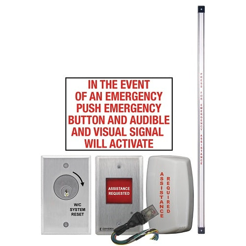 Camden CX-WEC13-TS Universal Emergency Call System Kit with Ribbon Switch and Reset Key Switch