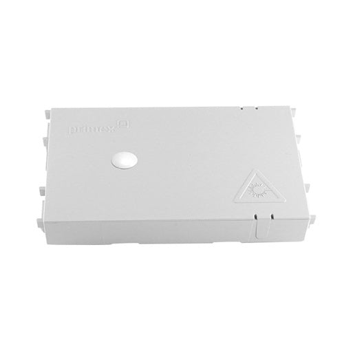 Primex 125-0945 Fiber Transition Case (FTC) with Screw Cap, ABS, White