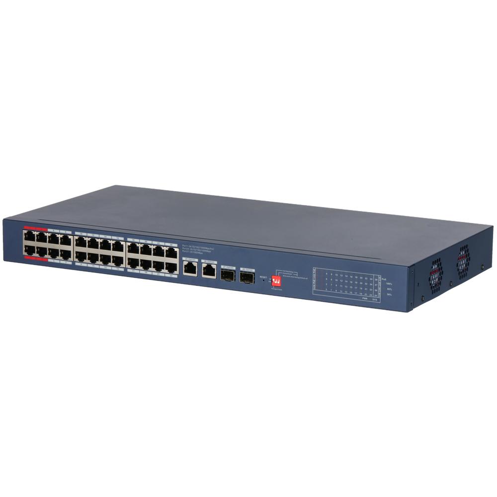 Cymbol 28-Port Cloud Managed Desktop Gigabit Switch with 24-Port PoE