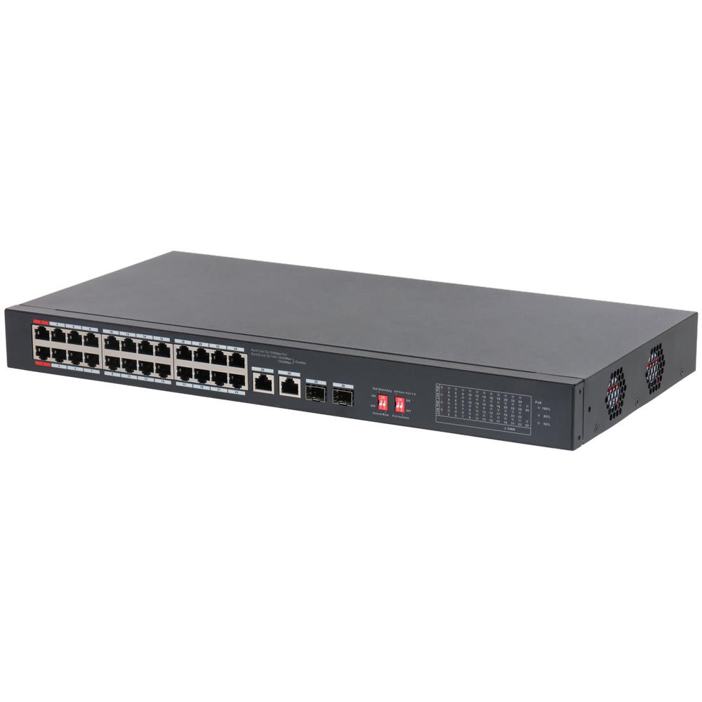 Cymbol 26-Port Unmanaged Desktop Switch with 24-Port PoE