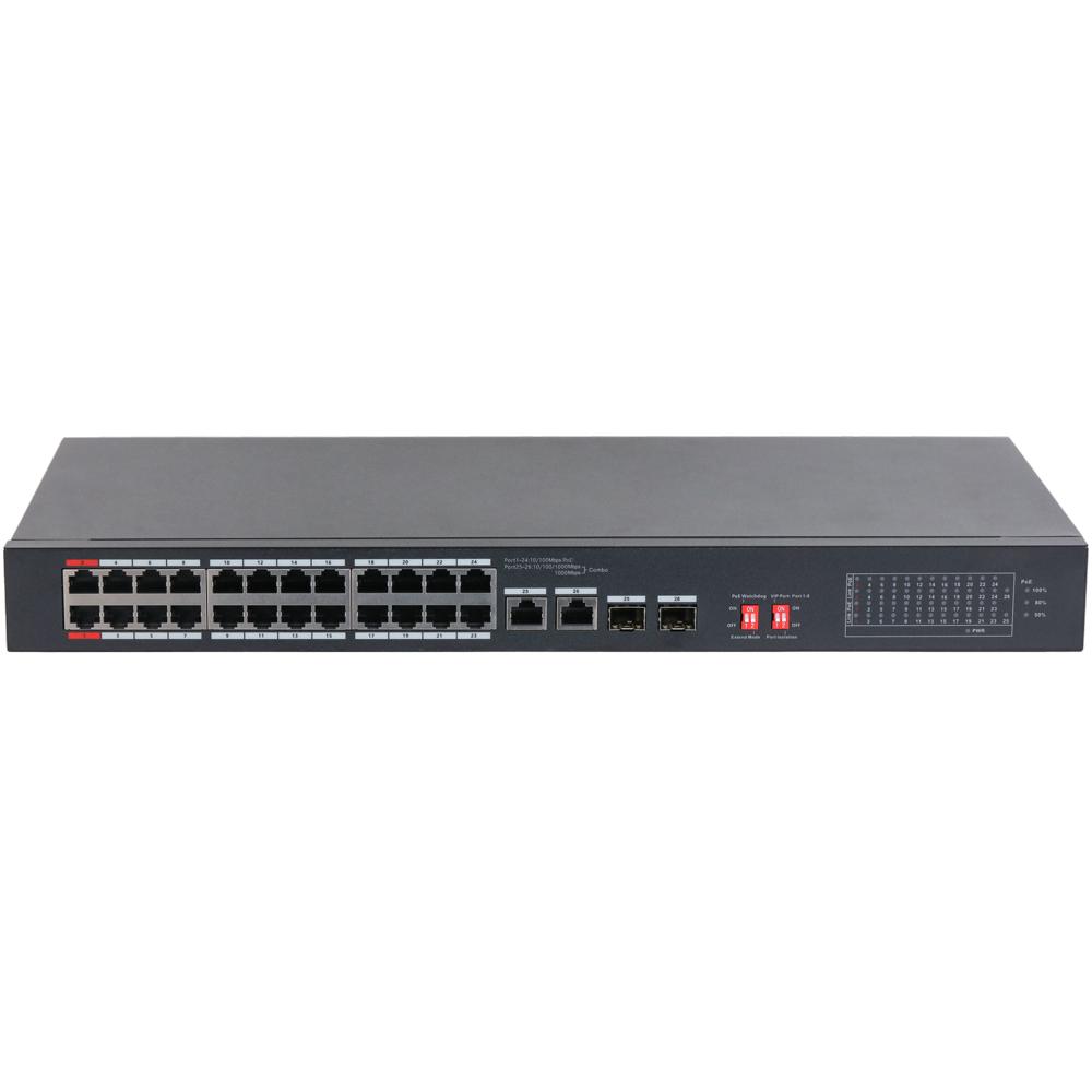 Cymbol 26-Port Unmanaged Desktop Switch with 24-Port PoE