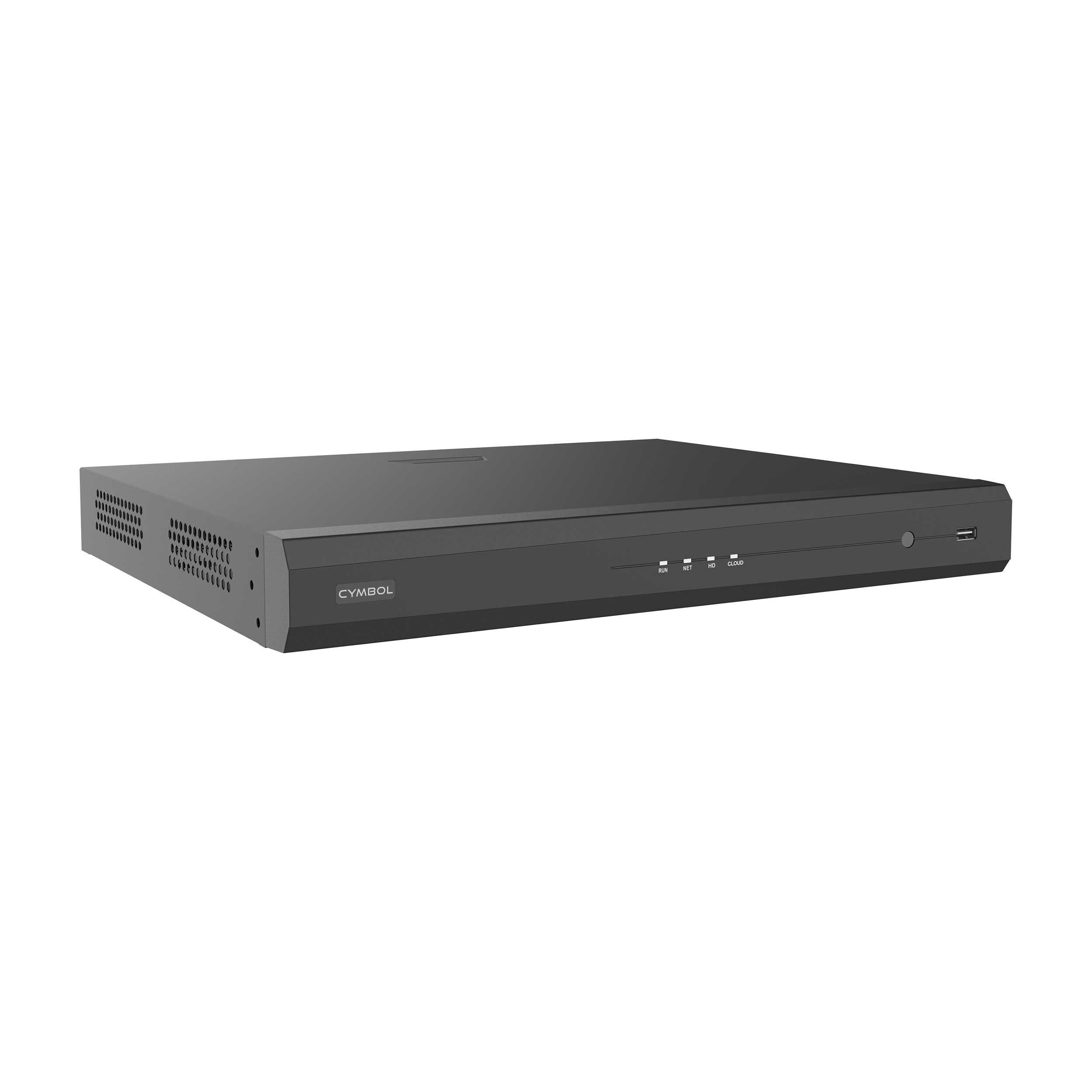 Cymbol 16MP H.265 NVR 16CH 16PoE 8/2 Alarm 2 SATA w/4TB HDD